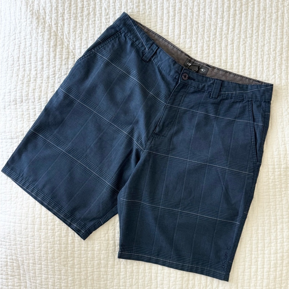 O'Neill Blue Flat Front Shorts Classic Style